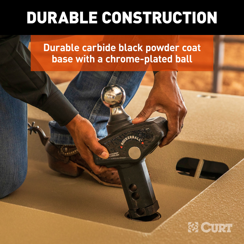CURT | RockerBall 2-5/16" Cushion Hitch Gooseneck Ball