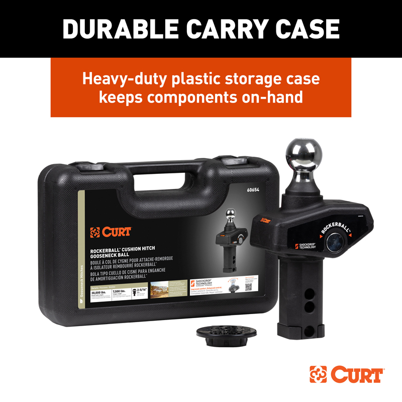 CURT | RockerBall 2-5/16" Cushion Hitch Gooseneck Ball