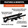 CURT | Double Lock Gooseneck Installation Brackets - Ram 1500 2013-2016 CURT Gooseneck Hitches