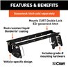 CURT | Double Lock EZr Gooseneck Installation Brackets - Ram 2500 / 3500 2003-2013