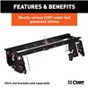 CURT | Under-Bed Gooseneck Installation Brackets - Ram 2500 / 3500 2003-2013