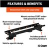 CURT | Double Lock Gooseneck Installation Brackets - Tundra 2007-2021