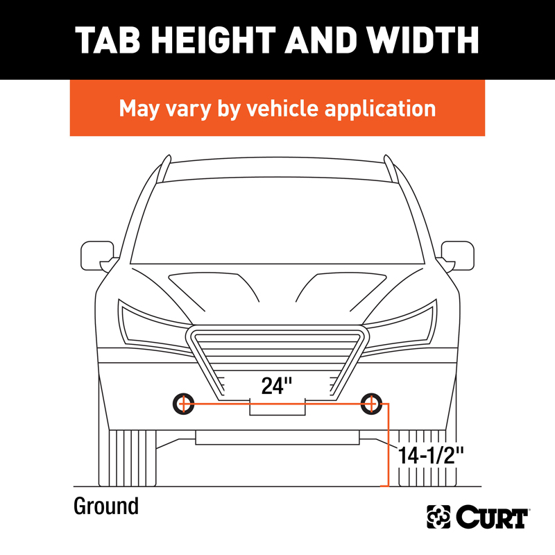 CURT | Custom Tow Bar Base Plate - Wrangler (JK) Unlimited 3.6L / 3.8L 2007-2018 CURT Tow Bars