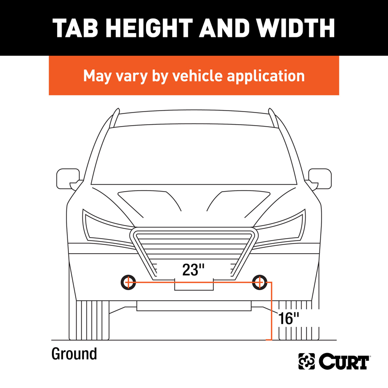 CURT | Custom Tow Bar Base Plate - Equinox 2018-2022 CURT Tow Bars