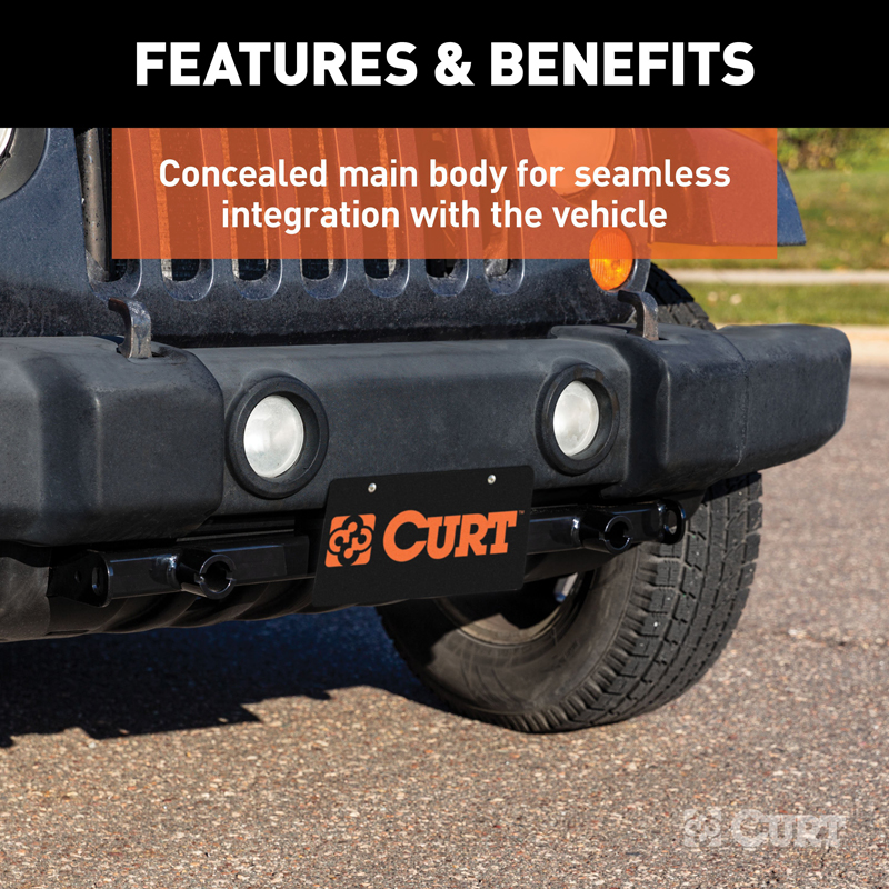 CURT | Custom Tow Bar Base Plate - Wrangler (JK) Unlimited 3.6L / 3.8L 2007-2018 CURT Tow Bars