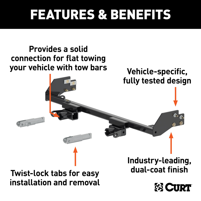 CURT | Custom Tow Bar Base Plate - CR-V 2.4L 2007-2011 CURT Tow Bars