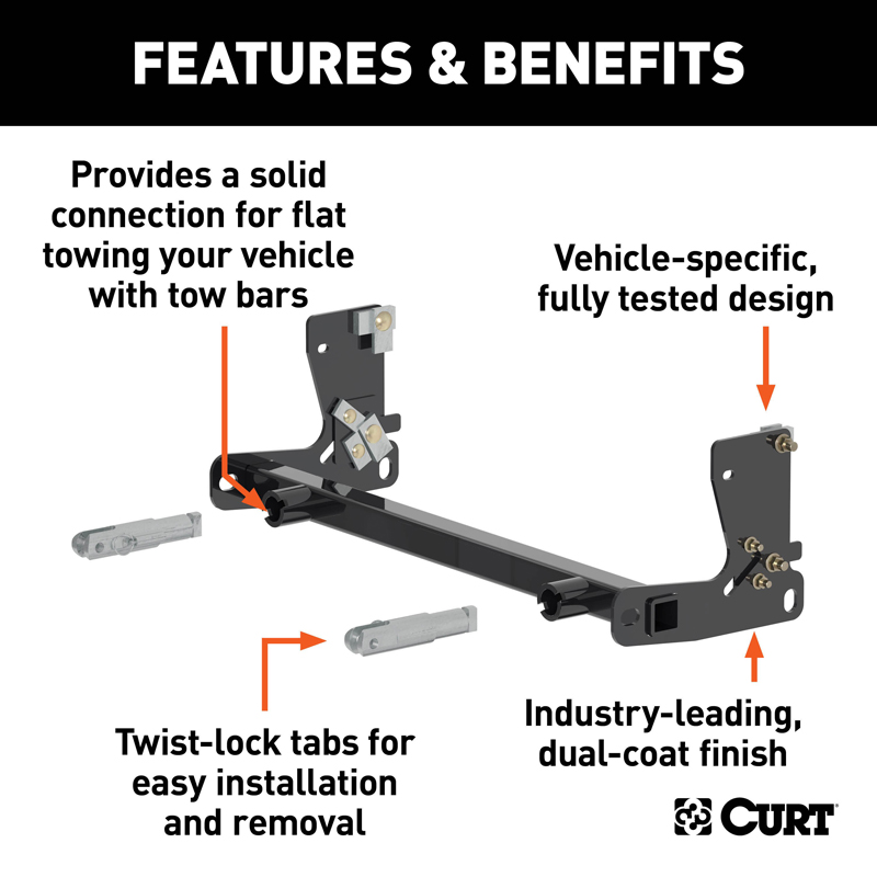 CURT | Custom Tow Bar Base Plate - Gladiator 3.0L / 3.6L 2020-2021 CURT Tow Bars