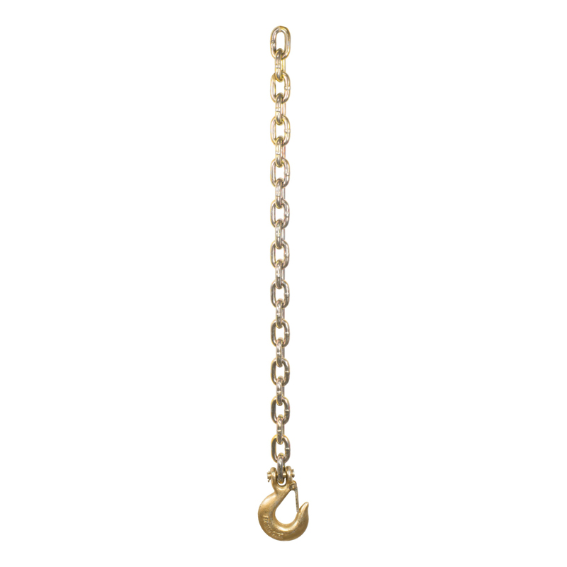 CURT | 35" Safety Chain with 1 Clevis Hook (24,000 lbs, Yellow Zinc) CURT Tow Hook