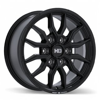 Fast HD | Grit 17x8.0 ET45 - Noir satiné avec fraisage