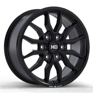 Fast HD | Grit 18x8.0 ET55 - Noir satiné avec fraisage