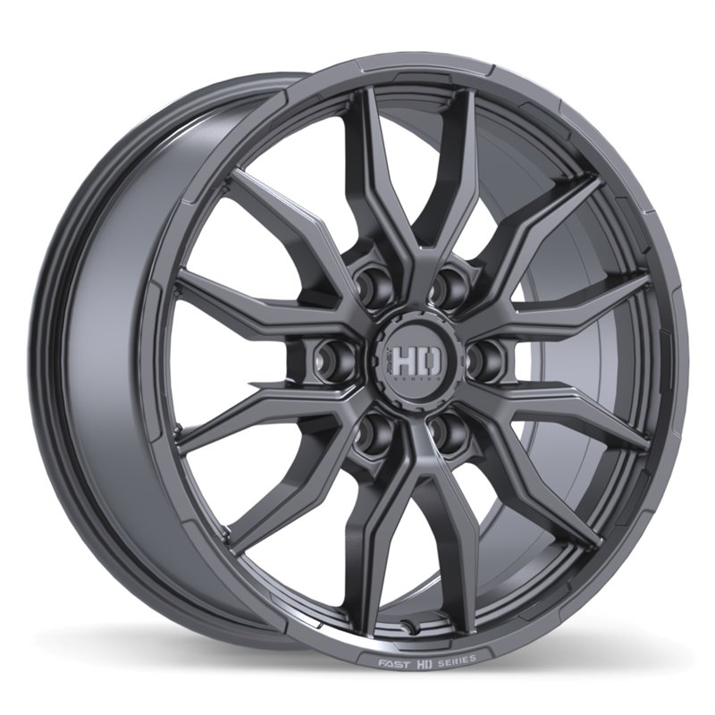 Fast HD | Grit 18x8.5 ET44 - Satin Gunmetal with Milling