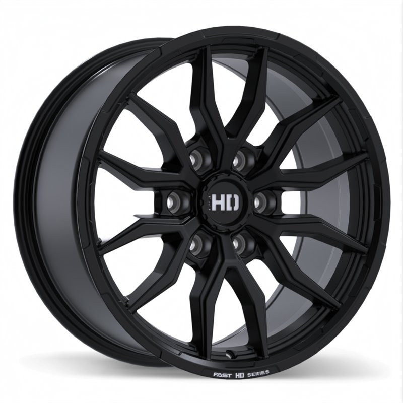 Fast HD | Grit 18x8.5 ET20 - Noir satiné avec fraisage