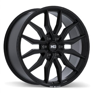 Fast HD | Grit 22x9.5 ET44 - Noir satiné avec fraisage