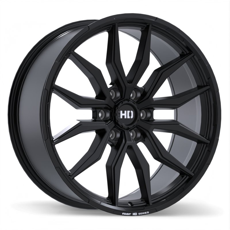Fast HD | Grit 22x9.5 ET20 - Noir satiné avec fraisage