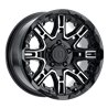 Level 8 | SLINGSHOT 16x8.5 ET10 - GLOSS BLACK W/ MACHINED FACE