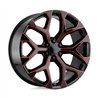 Performance Replicas | PR176 20x9.0 ET24 - GLOSS BLACK RED MILLED