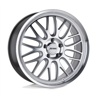 Petrol | P4C 17x8.0 ET40 - SILVER W/ MACHINED FACE & LIP