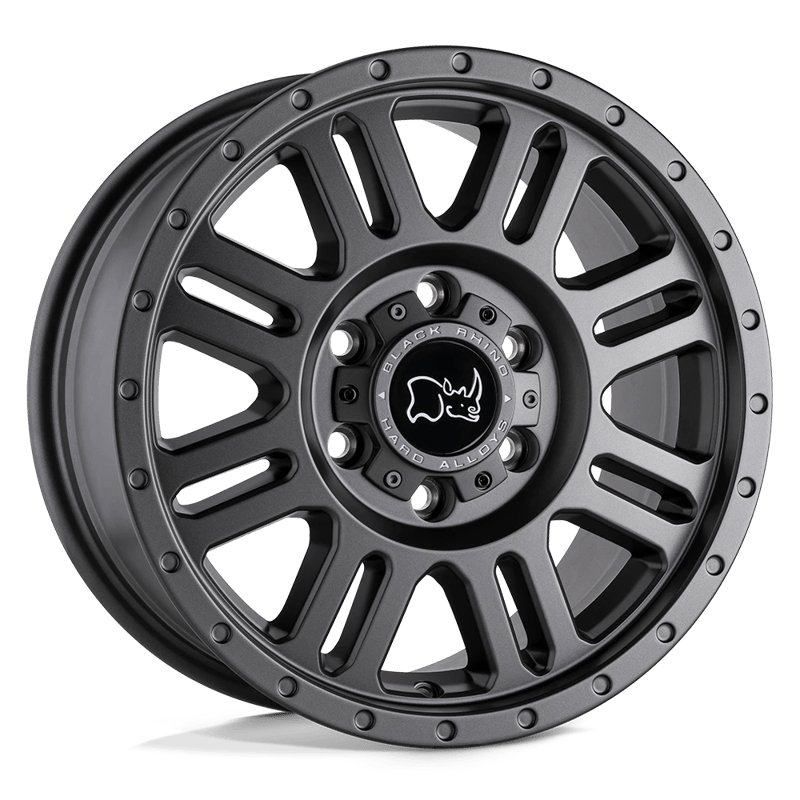 Black Rhino Hard Alloys | YELLOWSTONE 17x8.0 ET45 - MATTE GUNMETAL