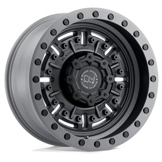 Black Rhino Hard Alloys | ABRAMS 17x8.5 ET-18 - TEXTURED MATTE GUNMETAL
