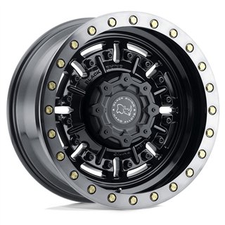 Black Rhino Hard Alloys | ABRAMS 17x8.5 ET0 - GLOSS GUN BLACK W/ MACHINED DARK TINT