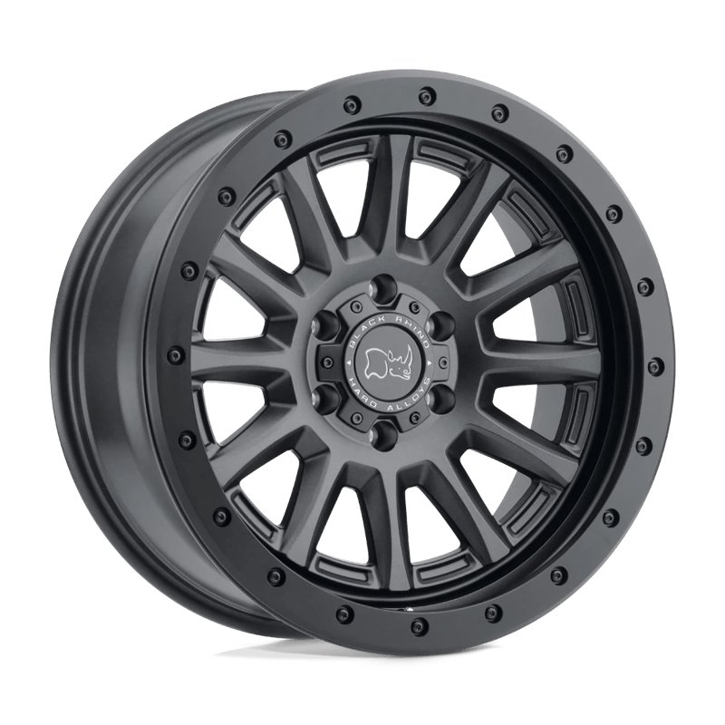 Black Rhino Hard Alloys | DUGGER 17x8.5 ET10 - GUN BLACK W/ BLACK ROCK GUARD