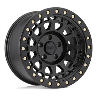 Black Rhino Hard Alloys | PRIMM 17x9.0 ET-12 - MATTE BLACK WITH BRASS BOLTS