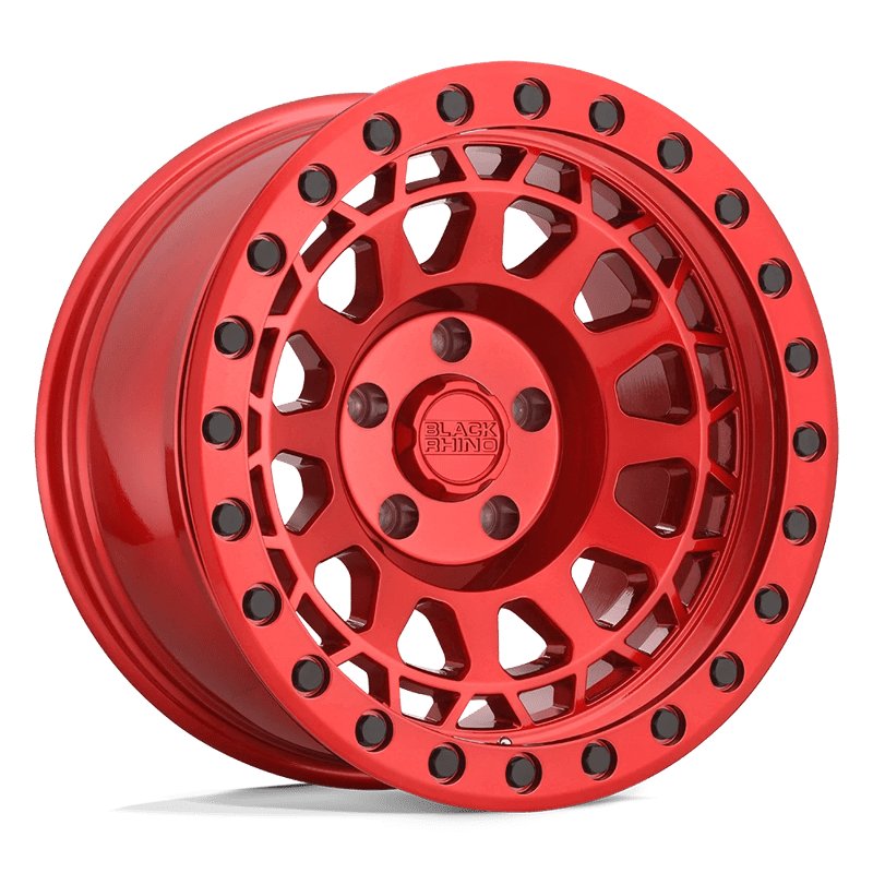 Black Rhino Hard Alloys | PRIMM 17x9.0 ET-18 - CANDY RED WITH BLACK BOLTS