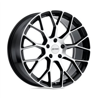 Petrol | P2B 18x8.0 ET40 - GLOSS BLACK W/ MACHINED FACE