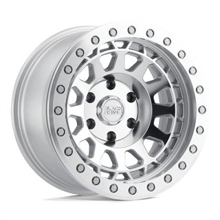 Black Rhino Hard Alloys | PRIMM 18x9.5 ET0 - SILVER WITH MIRROR FACE & MACHINED RING