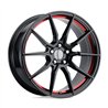 Performance Replicas | PR193 20x9.0 ET30 - GLOSS BLACK RED MACHINED