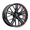 Performance Replicas | PR194 20x10.0 ET23 - GLOSS BLACK RED MACHINED