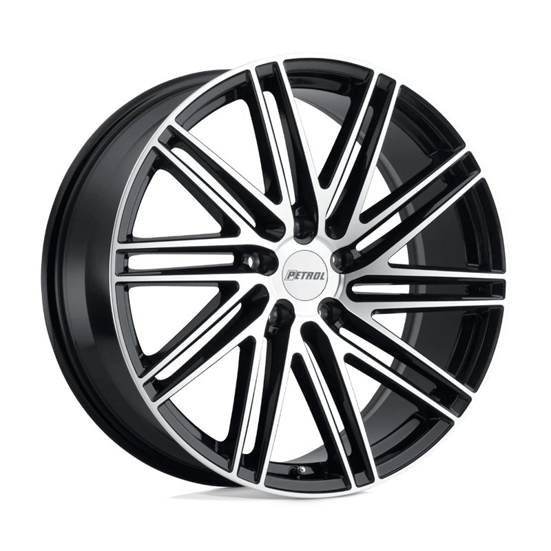 Petrol | P1C 19x8.0 ET40 - GLOSS BLACK W/ MACHINED FACE