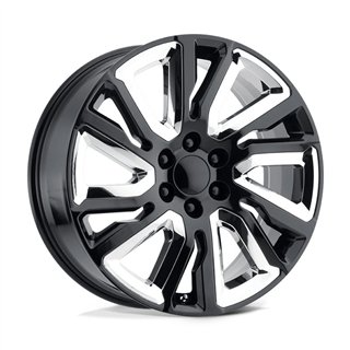 Performance Replicas | PR202 22x9.0 ET28 - GLOSS BLACK W/ CHR ACC