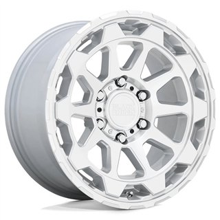 Black Rhino Hard Alloys | ROTOR 20x9.0 ET2 - GLOSS SILVER W/ MIRROR CUT FACE