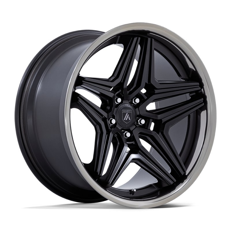 Asanti Black | AB046 DUKE 20x9.0 ET15 - SATIN BLACK W/ DDT LIP