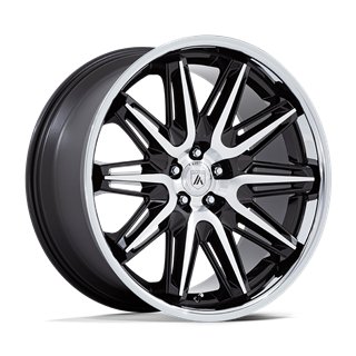 Asanti Black | AB047 IMPERATOR 22x9.0 ET27 - GLOSS BLACK MACHINED W/ SS LIP