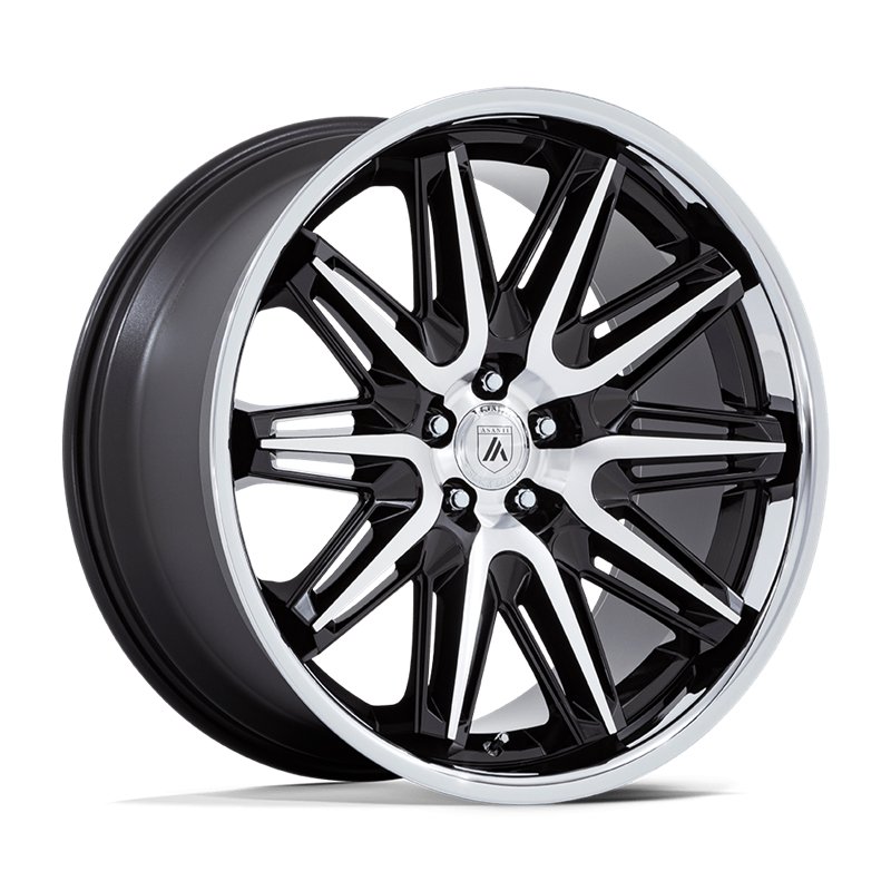 Asanti Black | AB047 IMPERATOR 22x9.0 ET27 - GLOSS BLACK MACHINED W/ SS LIP