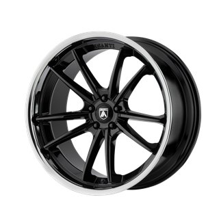 Asanti Black | ABL-23 SIGMA 20x9.0 ET25 - GLOSS BLACK W/ CHROME LIP
