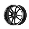 Asanti Black | ABL-23 SIGMA 22x10.5 ET35 - GLOSS BLACK W/ CHROME LIP