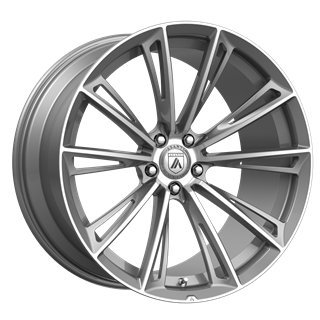 Asanti Black | ABL30 CORONA 22x9.5 ET30 - TITANIUM BRUSHED