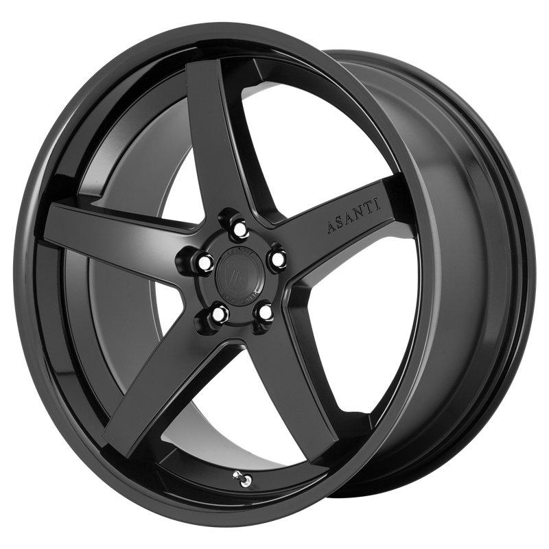 Asanti Black | ABL31 REGAL 22x10.5 ET25 - SATIN BLACK W/ GLOSS BLACK LIP