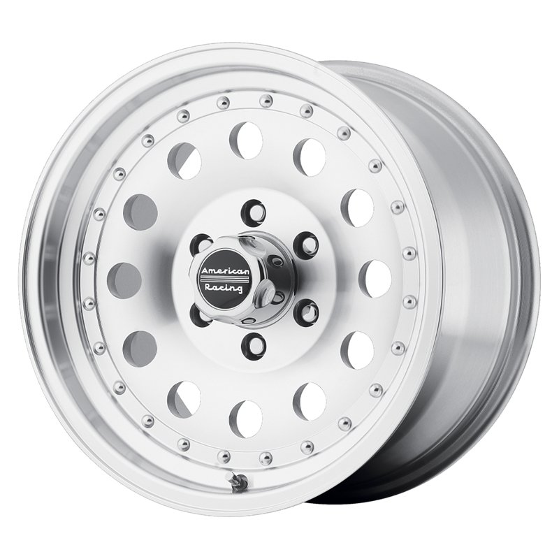 American Racing | AR62 OUTLAW II 16x8.0 ET0 - MACHINED W/ CLEAR COAT