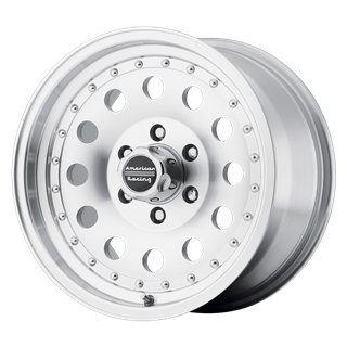 American Racing | AR62 OUTLAW II 16x8.0 ET0 - MACHINED W/ CLEAR COAT