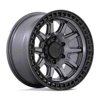 Black Rhino Hard Alloys | CALICO 17x8.5 ET34 - MATTE GUNMETAL W/ MATTE BLACK LIP