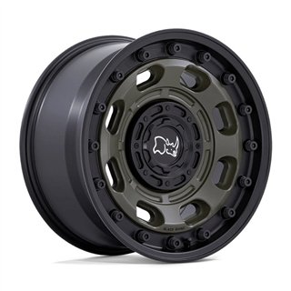 Black Rhino Hard Alloys | ATLAS 17x8.0 ET38 - OLIVE DRAB GREEN W/ BLACK LIP