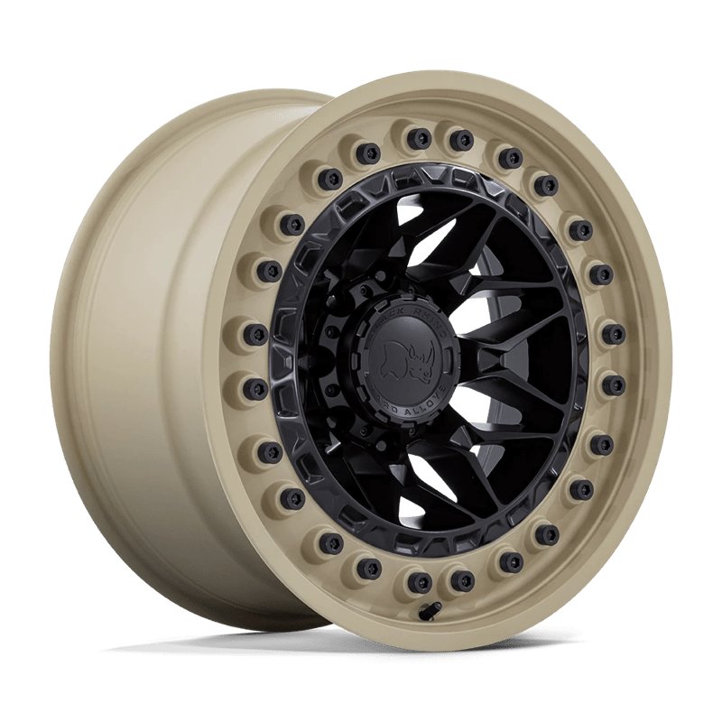 Black Rhino Hard Alloys | ALPHA 17x9.0 ET0 - MATTE BLACK W/ SAND LIP