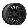 Black Rhino Hard Alloys | BR014 SAHARA 17x9.0 ET0 - MATTE BLACK W/ GLOSS BLACK LIP