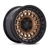 Black Rhino Hard Alloys | BR014 SAHARA 17x9.0 ET-12 - MATTE BRONZE W/ GLOSS BLACK LIP