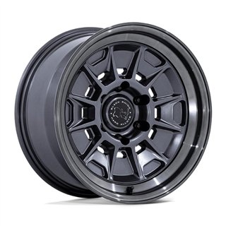 Black Rhino Hard Alloys | BR021 MONDO 18x9.0 ET12 - MATTE GUNMETAL W/ GLOSS GRAY LIP