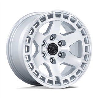Black Rhino Hard Alloys | BR022 BAHARI 17x8.5 ET25 - GLOSS SILVER W/ MACHINED FACE
